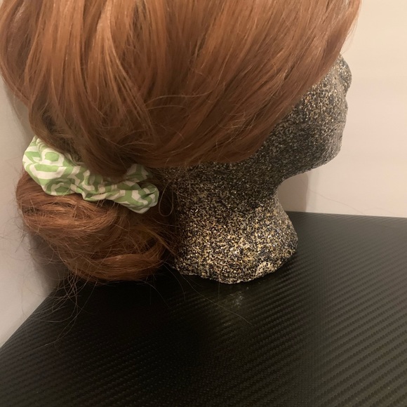 Green Abstract Pattern Scrunchie! - Picture 2 of 2